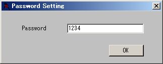 パスワード設定